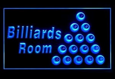 The Billards Room LED Neon Sign